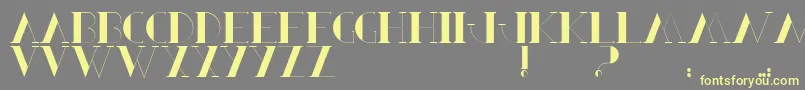 BerbelSerif Font – Yellow Fonts on Gray Background