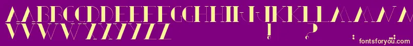 BerbelSerif Font – Yellow Fonts on Purple Background