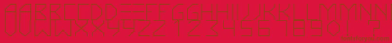 KnarfartfontRegular Font – Brown Fonts on Red Background