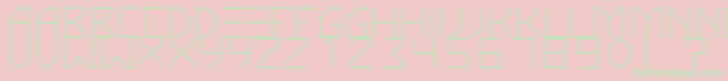 KnarfartfontRegular Font – Green Fonts on Pink Background