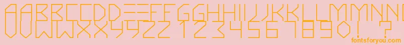 KnarfartfontRegular Font – Orange Fonts on Pink Background