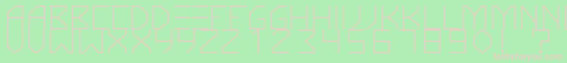 KnarfartfontRegular Font – Pink Fonts on Green Background