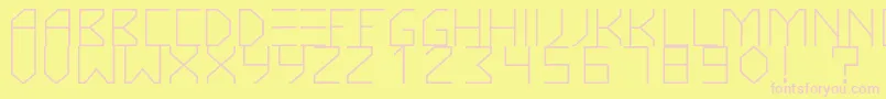 KnarfartfontRegular Font – Pink Fonts on Yellow Background