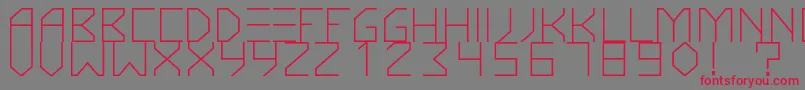 KnarfartfontRegular Font – Red Fonts on Gray Background