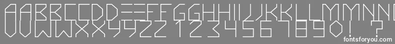 KnarfartfontRegular Font – White Fonts on Gray Background