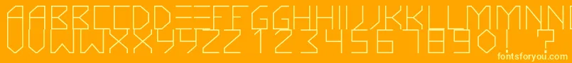 KnarfartfontRegular Font – Yellow Fonts on Orange Background