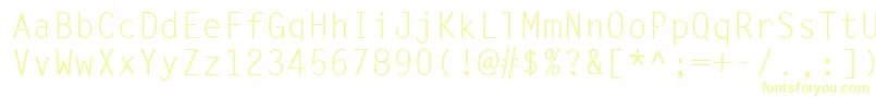 SimplicityLight-Schriftart – Gelbe Schriften