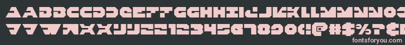 Triggerman Font – Pink Fonts on Black Background