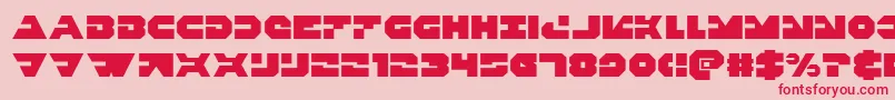 Triggerman Font – Red Fonts on Pink Background