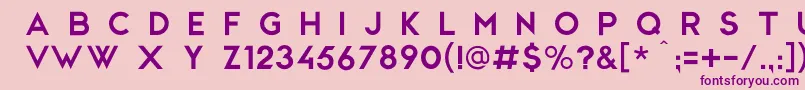 CwgSans Font – Purple Fonts on Pink Background