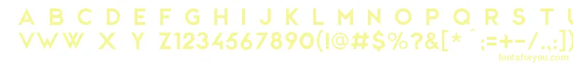 Czcionka CwgSans – żółte czcionki