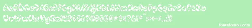 CowpokeBi Font – White Fonts on Green Background