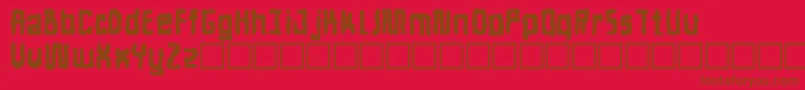 Decline Font – Brown Fonts on Red Background