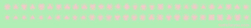 Ovul2nu Font – Pink Fonts on Green Background