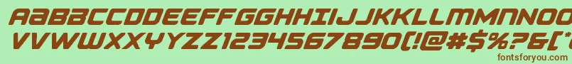 Falconpunch Font – Brown Fonts on Green Background