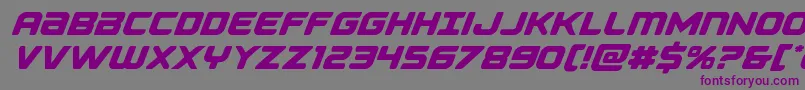 Falconpunch-fontti – violetit fontit harmaalla taustalla