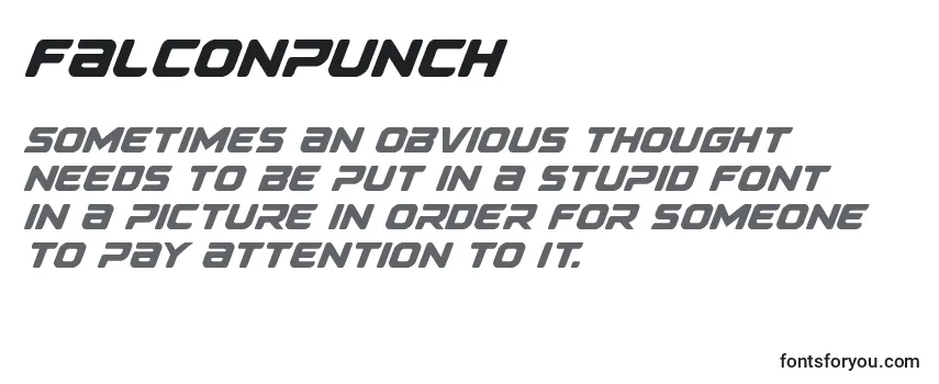Review of the Falconpunch Font