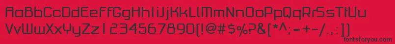 Подробнее о шрифте PfhaussquareproRegular Шрифт PfhaussquareproRegular – чёрные шрифты на красном фоне