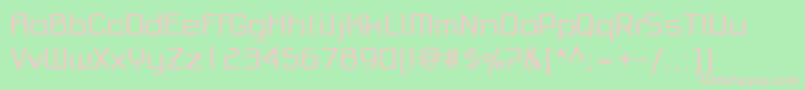 PfhaussquareproRegular Font – Pink Fonts on Green Background