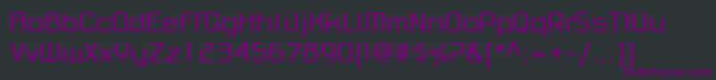 PfhaussquareproRegular Font – Purple Fonts on Black Background
