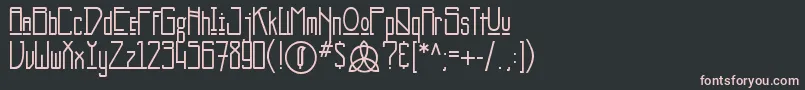 Newdeli Font – Pink Fonts on Black Background