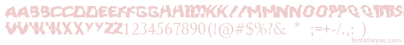 Czcionka ArtpopByarmgermanotta – różowe czcionki