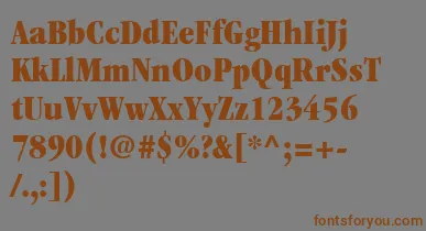 ItcGaramondLtUltraCondensed font – Brown Fonts On Gray Background