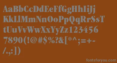 ItcGaramondLtUltraCondensed font – Gray Fonts On Brown Background