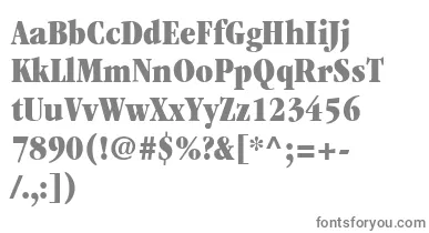 ItcGaramondLtUltraCondensed font – Gray Fonts On White Background