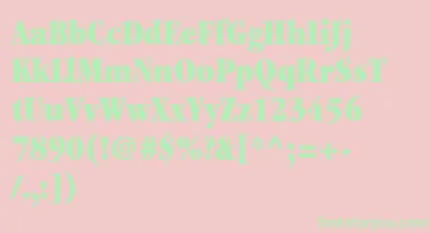 ItcGaramondLtUltraCondensed font – Green Fonts On Pink Background