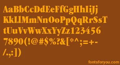 ItcGaramondLtUltraCondensed font – Orange Fonts On Brown Background