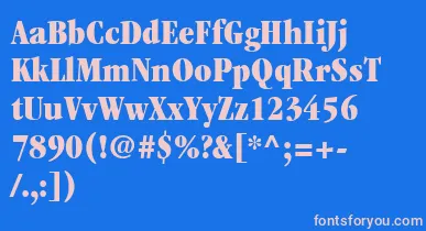 ItcGaramondLtUltraCondensed font – Pink Fonts On Blue Background