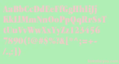 ItcGaramondLtUltraCondensed font – Pink Fonts On Green Background