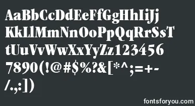 ItcGaramondLtUltraCondensed font – White Fonts On Black Background