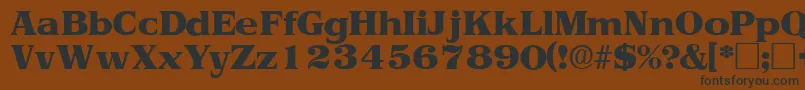 ToriidisplaysskRegular Font – Black Fonts on Brown Background