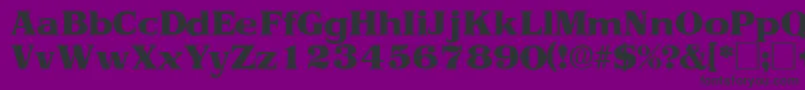 ToriidisplaysskRegular Font – Black Fonts on Purple Background