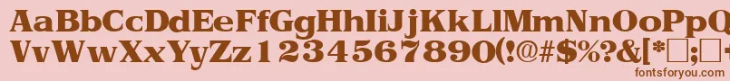 ToriidisplaysskRegular Font – Brown Fonts on Pink Background