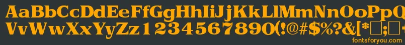 ToriidisplaysskRegular Font – Orange Fonts on Black Background