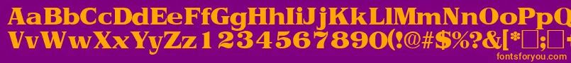 ToriidisplaysskRegular Font – Orange Fonts on Purple Background