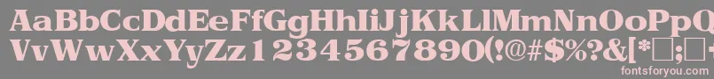 ToriidisplaysskRegular Font – Pink Fonts on Gray Background