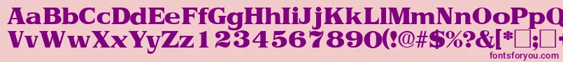 ToriidisplaysskRegular Font – Purple Fonts on Pink Background