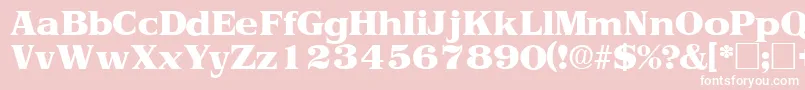 ToriidisplaysskRegular Font – White Fonts on Pink Background