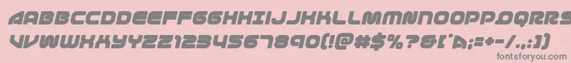 1stenterprisesital Font – Gray Fonts on Pink Background