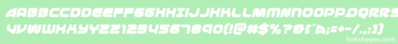 1stenterprisesital Font – White Fonts on Green Background