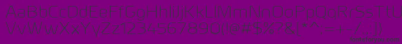 MillarLight Font – Black Fonts on Purple Background