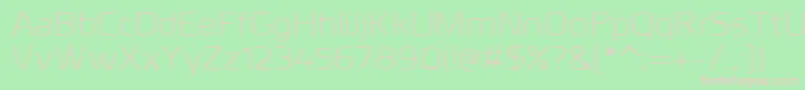 MillarLight Font – Pink Fonts on Green Background