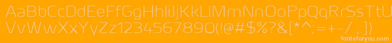 MillarLight Font – Pink Fonts on Orange Background