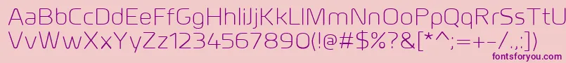 MillarLight Font – Purple Fonts on Pink Background