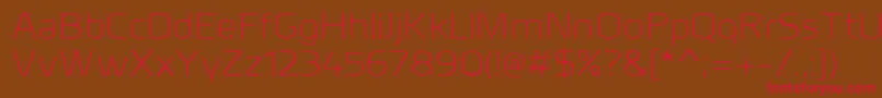 MillarLight Font – Red Fonts on Brown Background