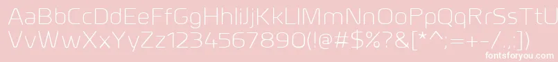 MillarLight Font – White Fonts on Pink Background